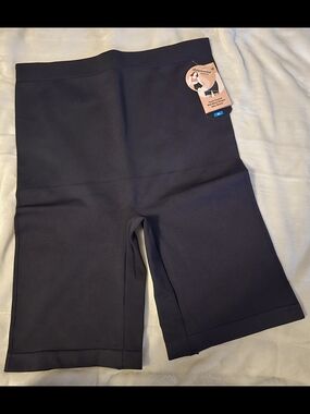 Shapermint HighWaisted Firm Shapewear Shorts XL Black Stretch Slimming Curvy NWT